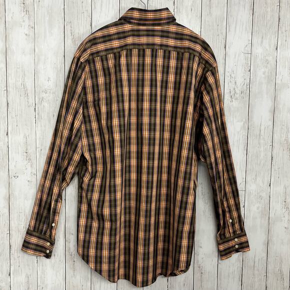 TailorByrd Long Sleeve Plaid Collared Button Down Casual Shirt XL - Picture 2 of 10